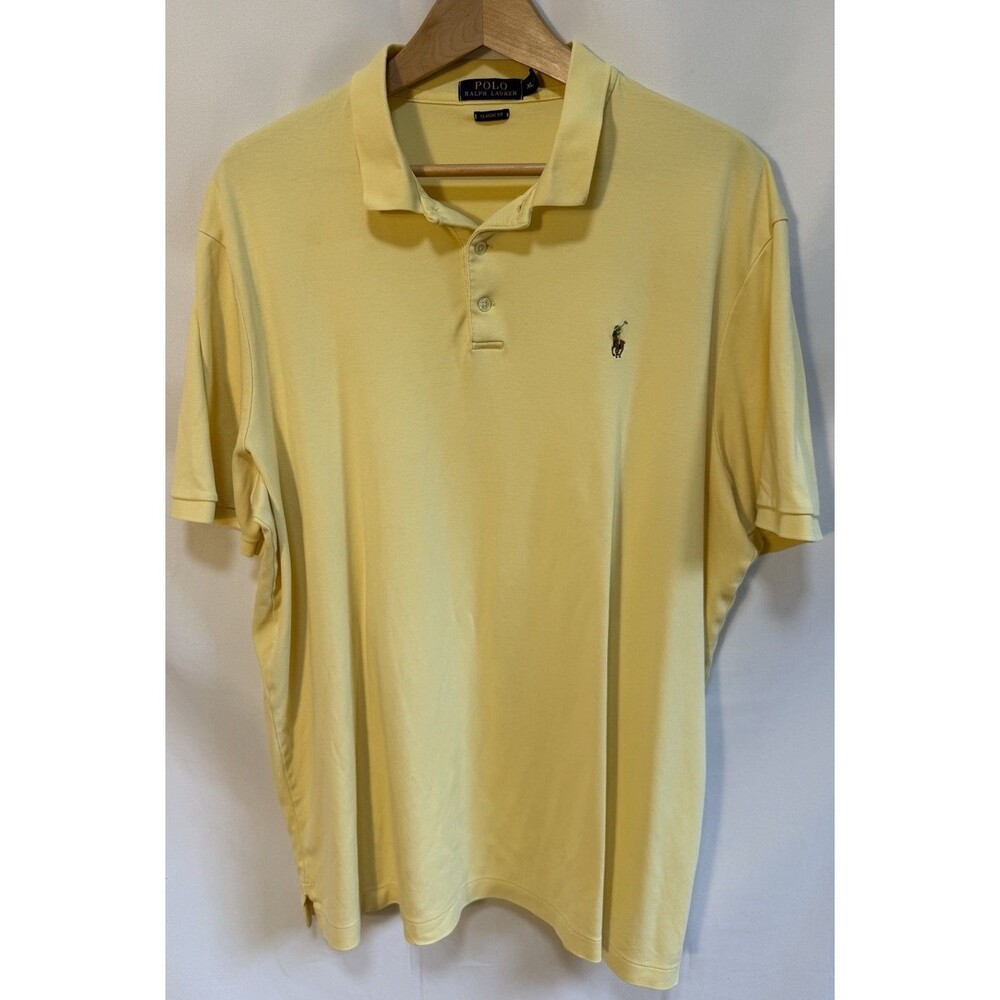 Polo Ralph Lauren Men's XL Short Sleeve Polo Shirt  Solid Classic Fit  Preppy
